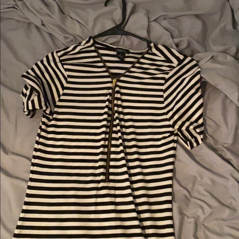 a striped dress
